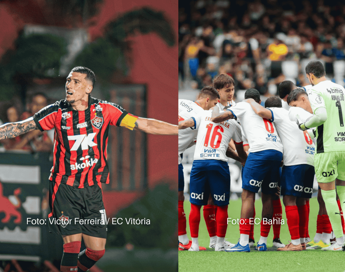 Bahia sofre goleada fora de casa, enquanto Vitória vence no Barradão