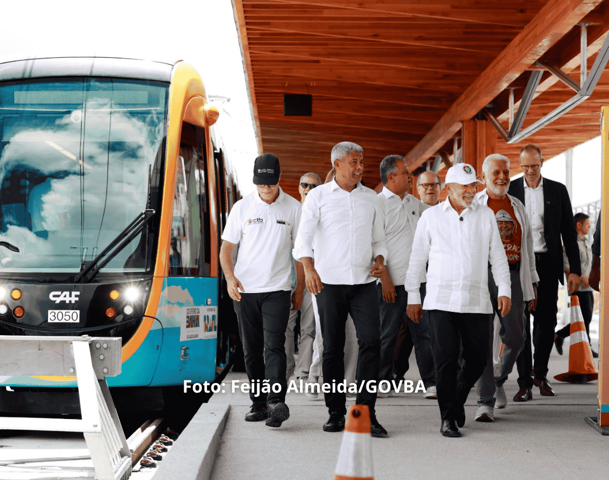 Ao lado de Lula, Jerônimo autoriza nova etapa do VLT e avanço do metrô em Salvador 