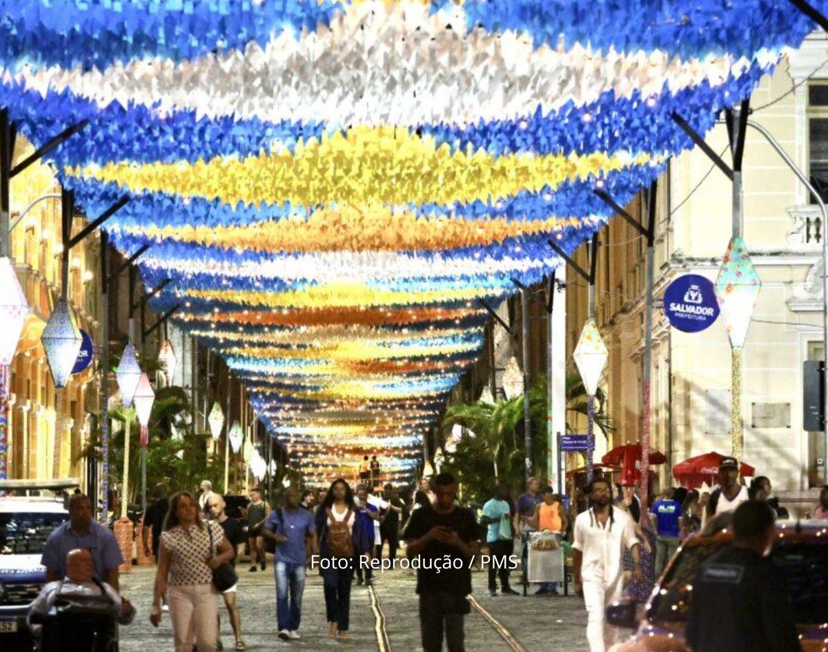 Arraiá da Prefs terá iluminação especial durante os festejos no Centro Histórico