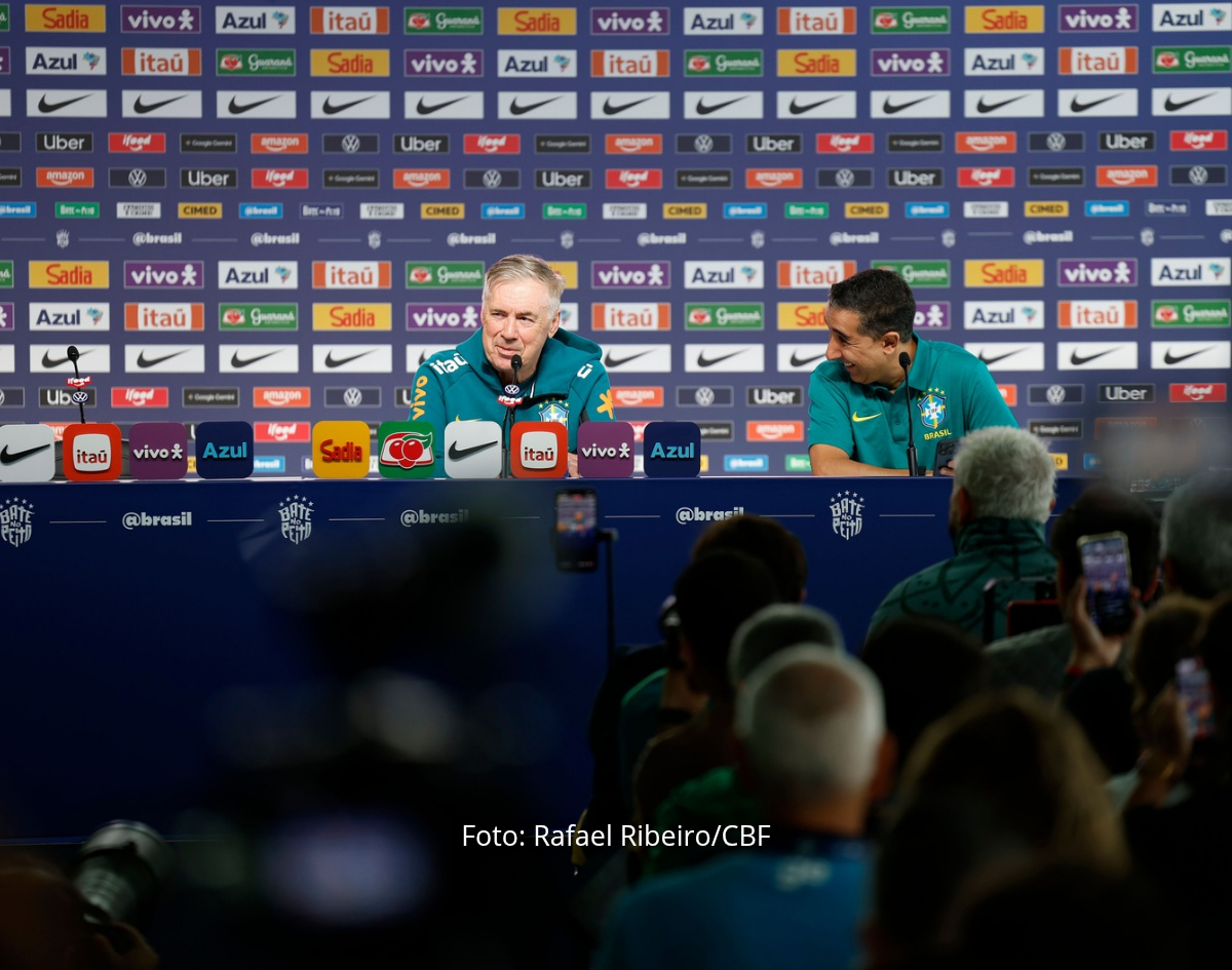 Técnico Carlo Ancelotti anuncia escalação para o amistoso de amanhã(31) contra o Panamá
