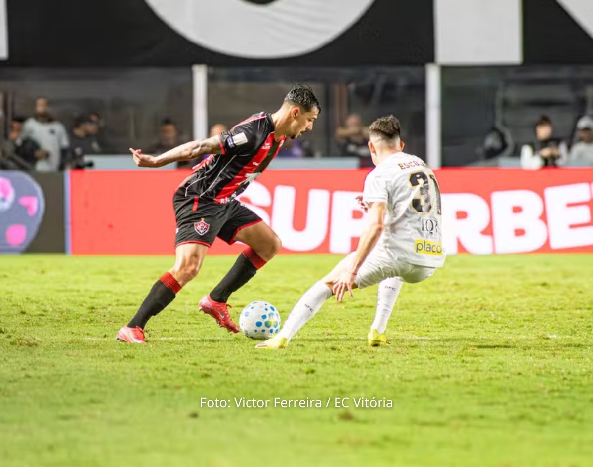 Vitória perde para o Santos fora de casa e aumenta sequência negativa longe de Salvador