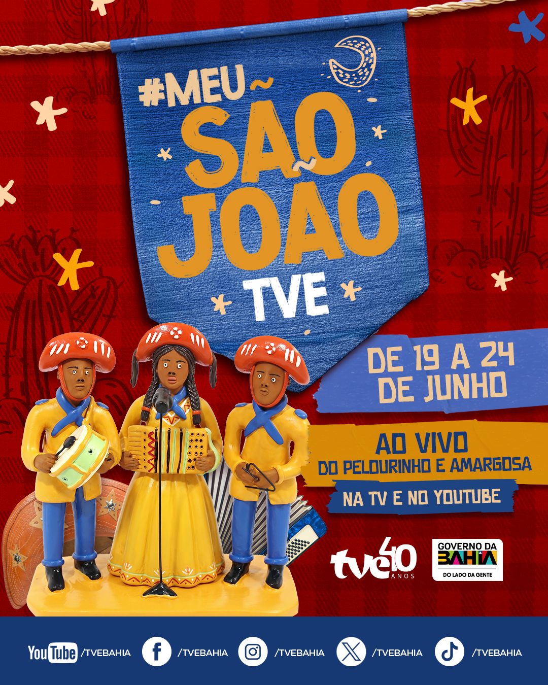 TVE e Rádio Educadora FM promovem maior cobertura do São João da Bahia 