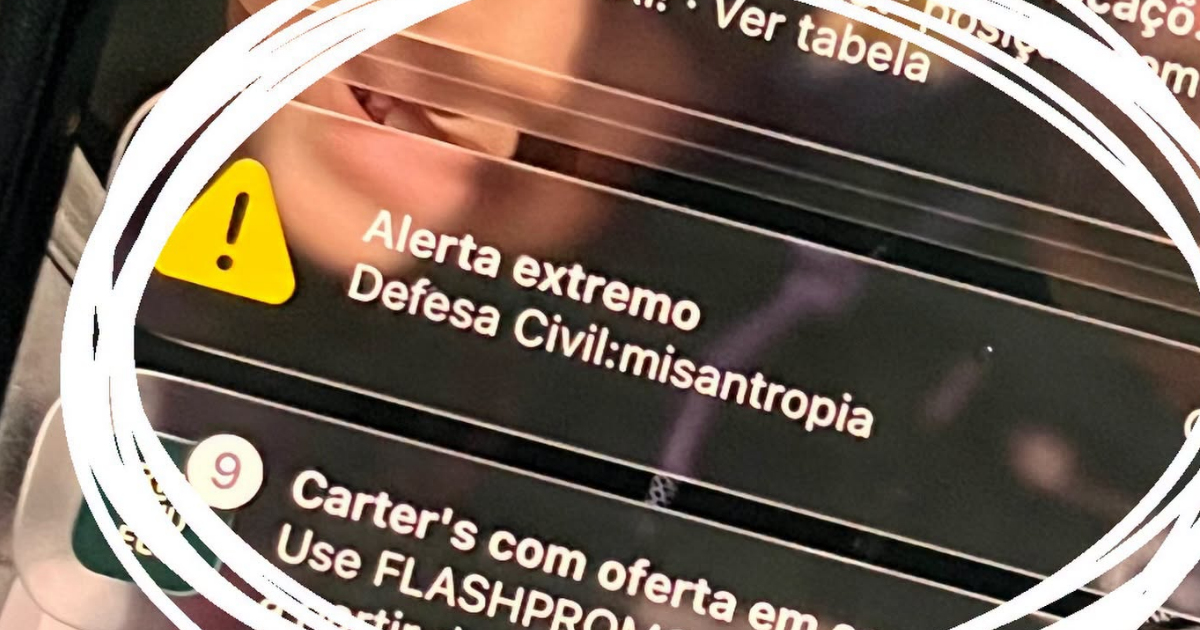 Alerta falso enviado para celulares assusta moradores durante a madrugada