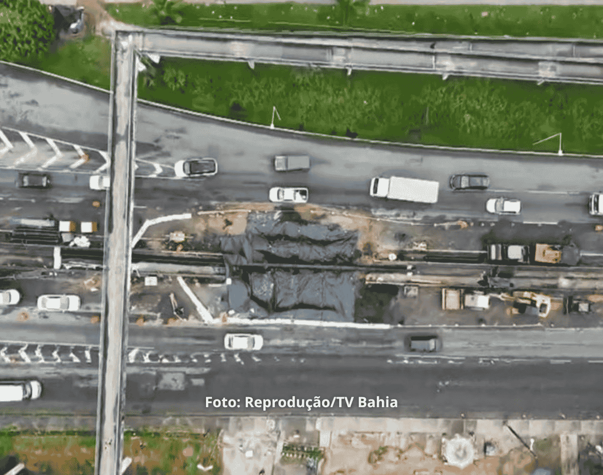 Trecho da BR-324 afetado por cratera é totalmente liberado após duas semanas de obras na Bahia 