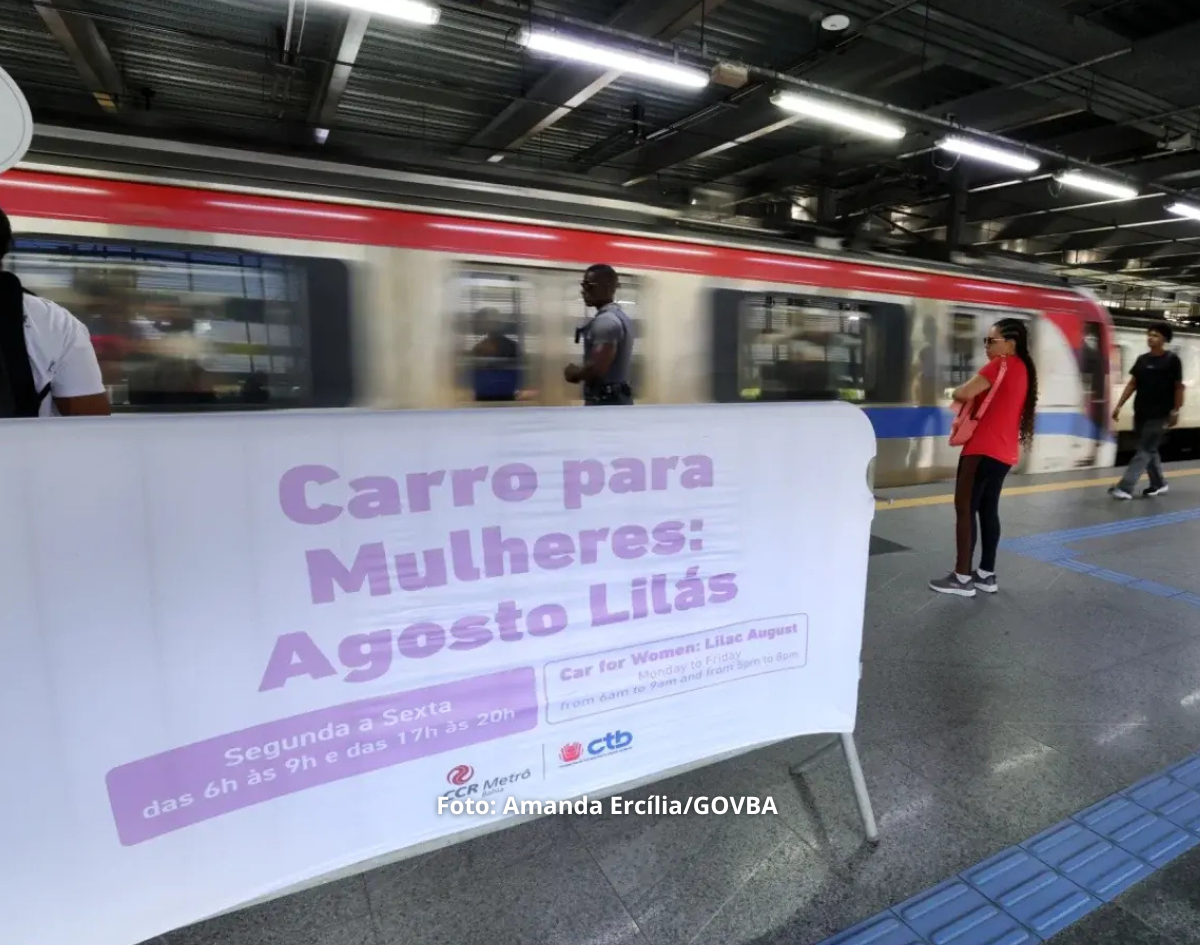 Metrô de Salvador passa a ter vagão exclusivo para mulheres 