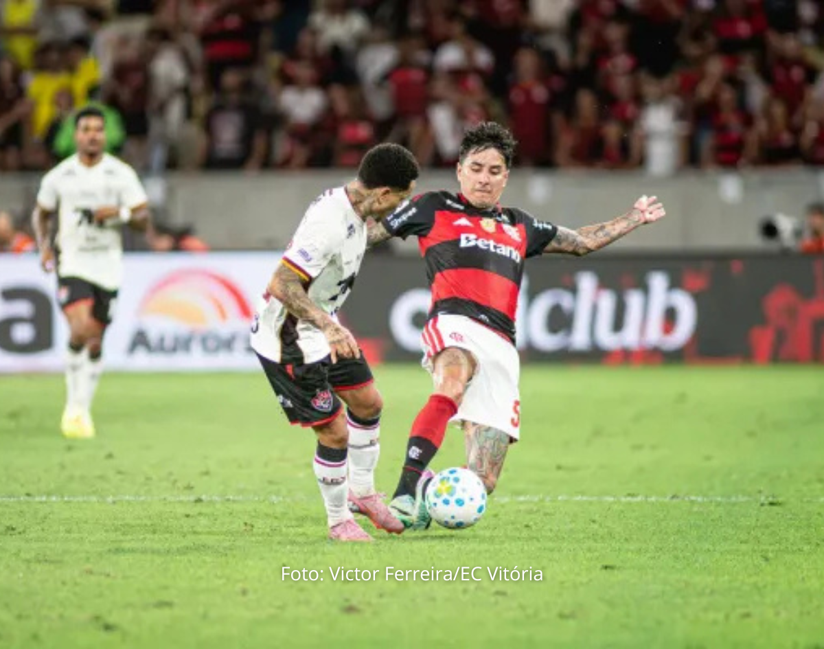 Vitória perde para o Flamengo e continua sem vencer fora de casa no Brasileirão 