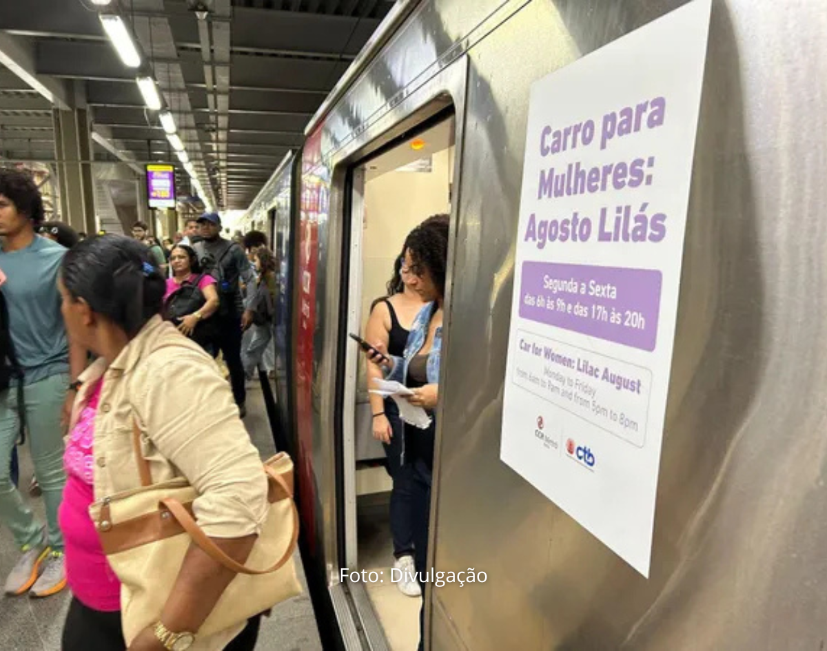 Metrô realiza ação gratuita de combate à violência contra a mulher em Salvador 