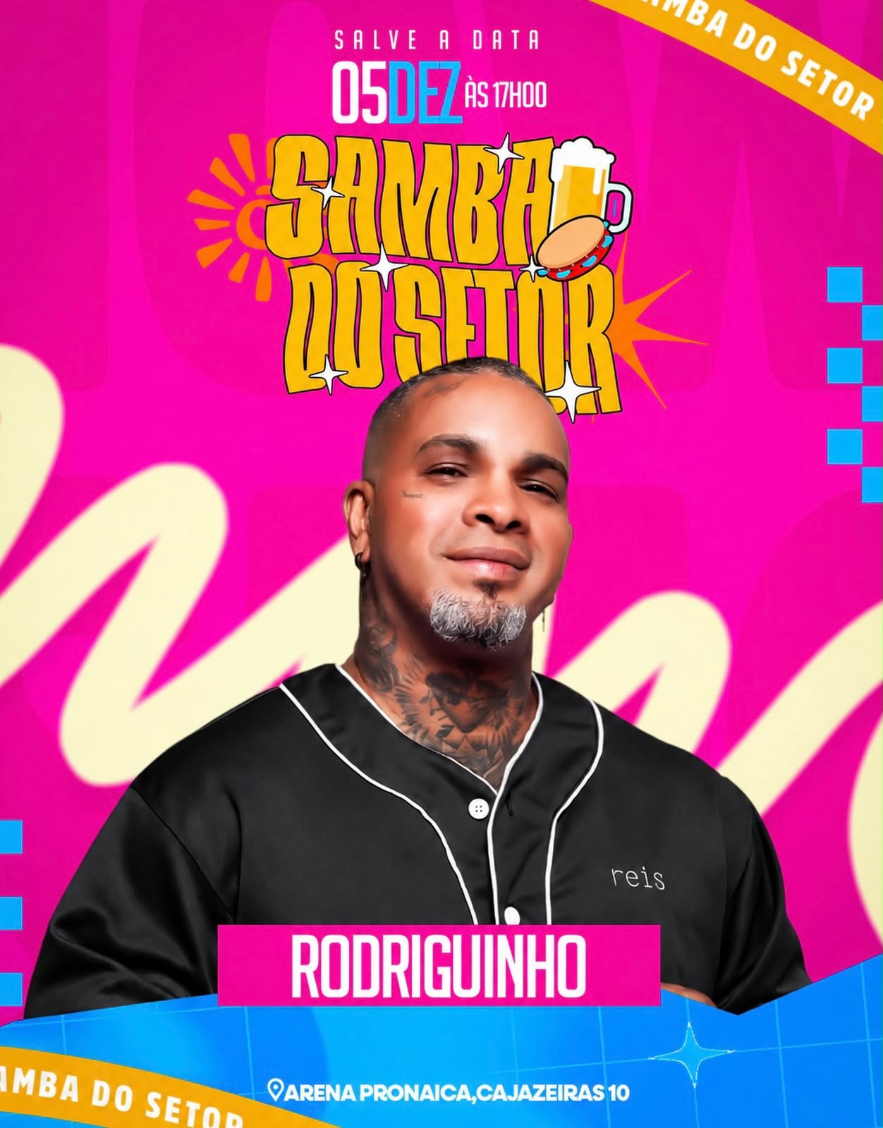 Rodriguinho é confirmado em edição especial do Samba do Setor 