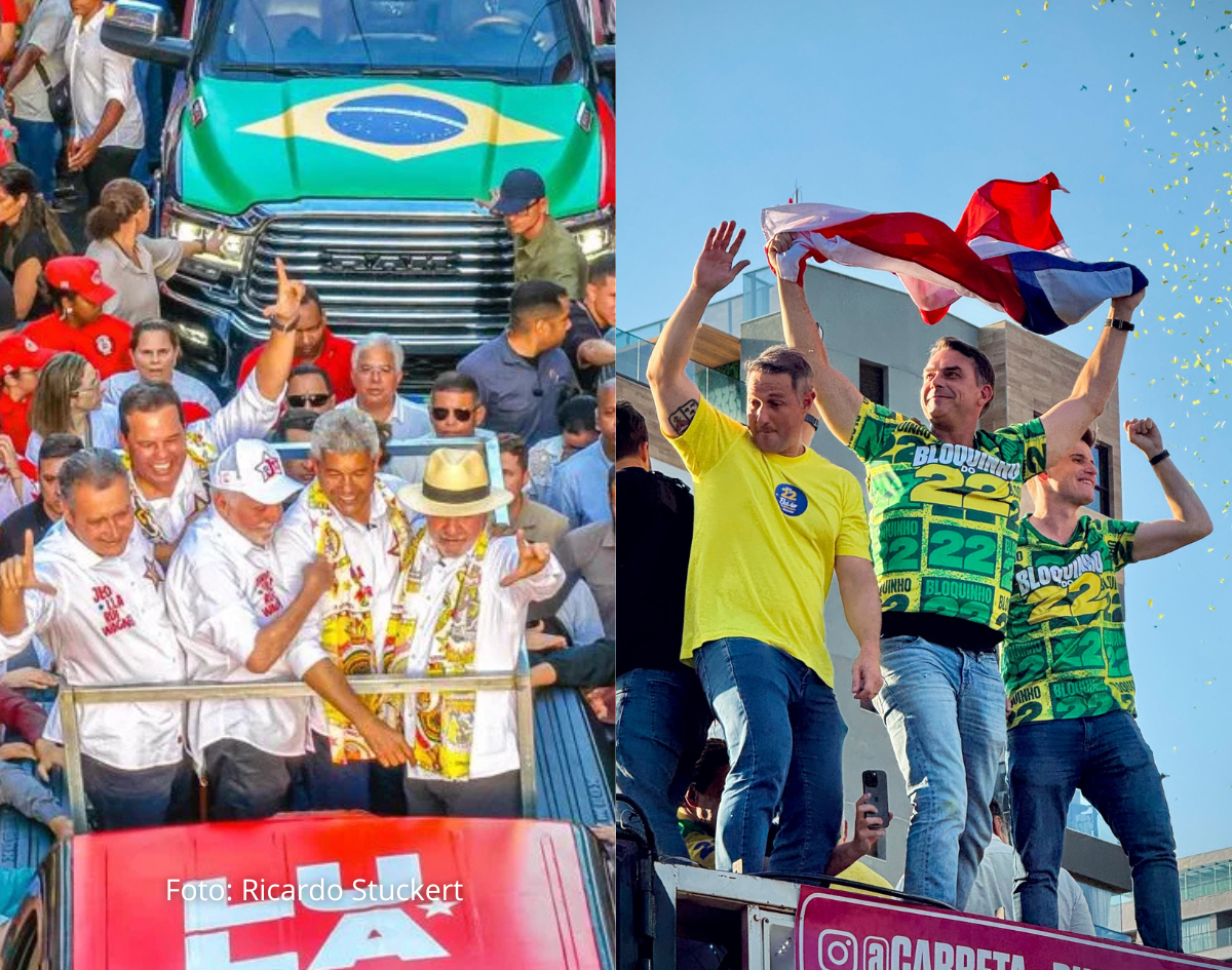 Bahia ganha destaque na disputa presidencial com atos de Flávio Bolsonaro e apoiadores de Lula 