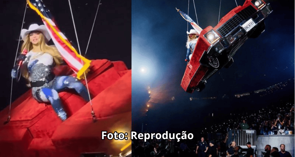 Acidente em show deixa Beyoncé pendurada