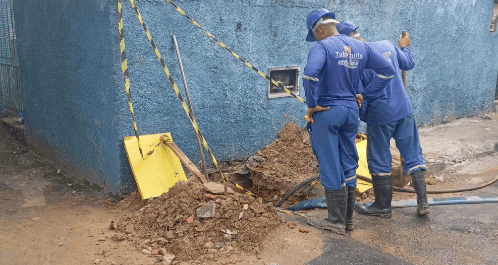 Embasa soluciona problema de falta d'água em Castelo Branco após solicitação