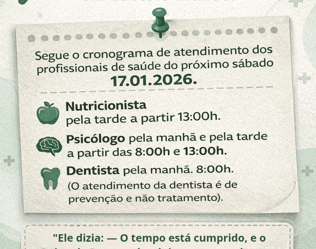 Ação Social acontecerá neste sábado na Terceira Etapa com consultas gratuitas