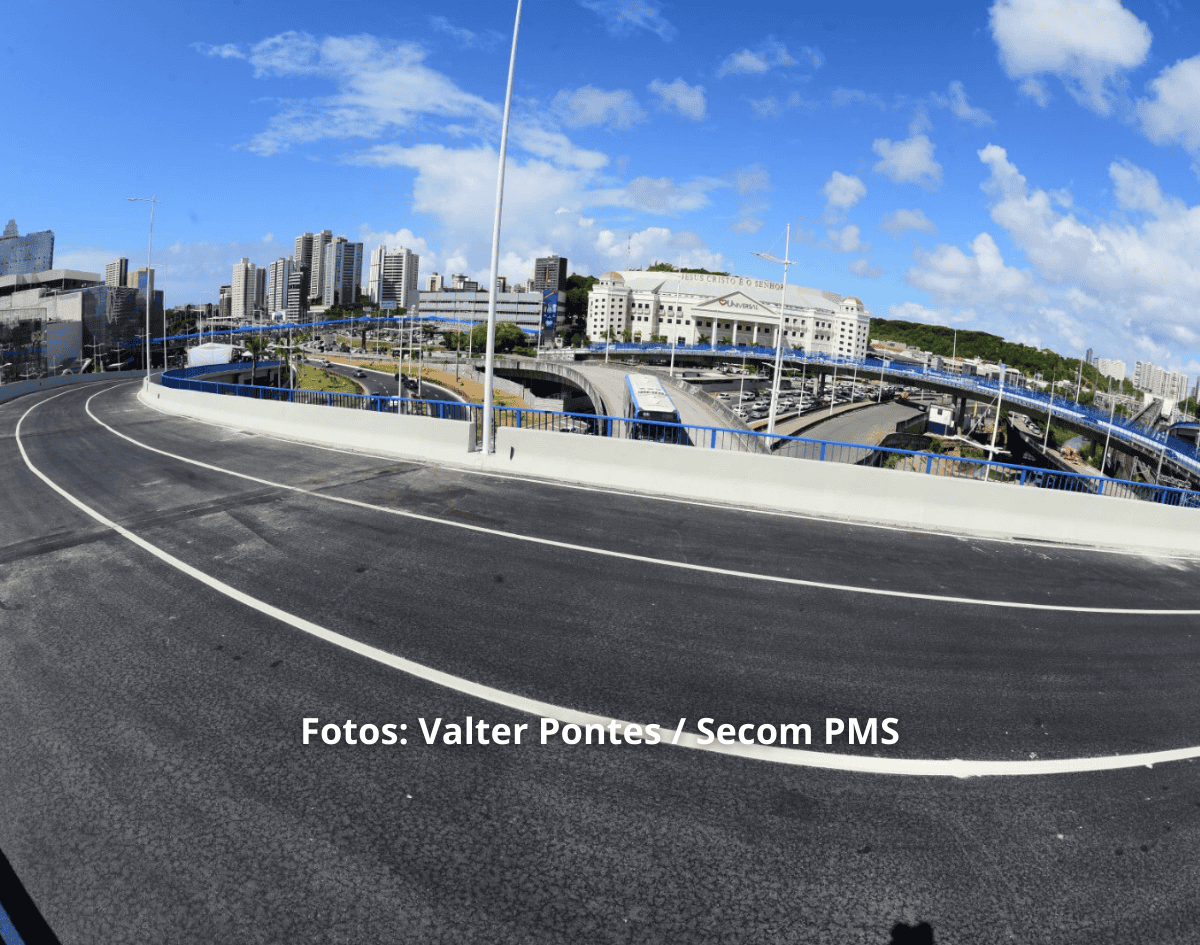 Prefeitura entrega Viaduto José Linhares para ligar Av ACM ao Acesso Norte em menos tempo e melhorar tráfego na região do Shopping da Bahia