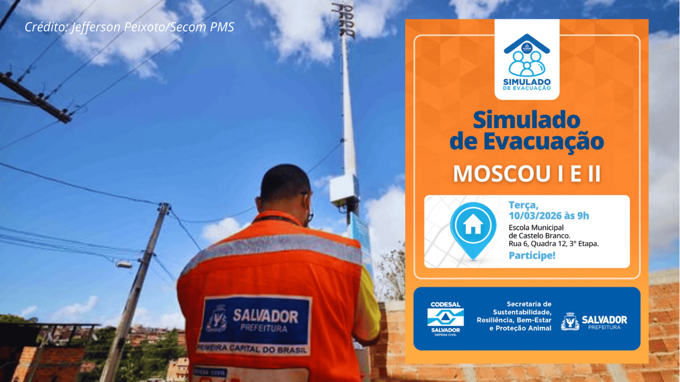 Simulado de evacuação será realizado nas comunidades Moscou I e II em Castelo Branco nesta terça-feira (10)